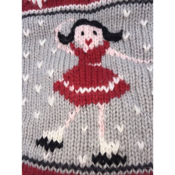 Pottery Barn Kids Mabel Natural Fair Isle Ice Skater Wool Stocking Christmas - Picture 8 of 12